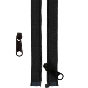 50in Separating Zipper and Extra Slide Black - ByAnnie