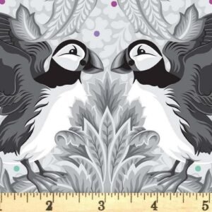 Tula Pink - Graywork - Huffin & Puffin - Whisper