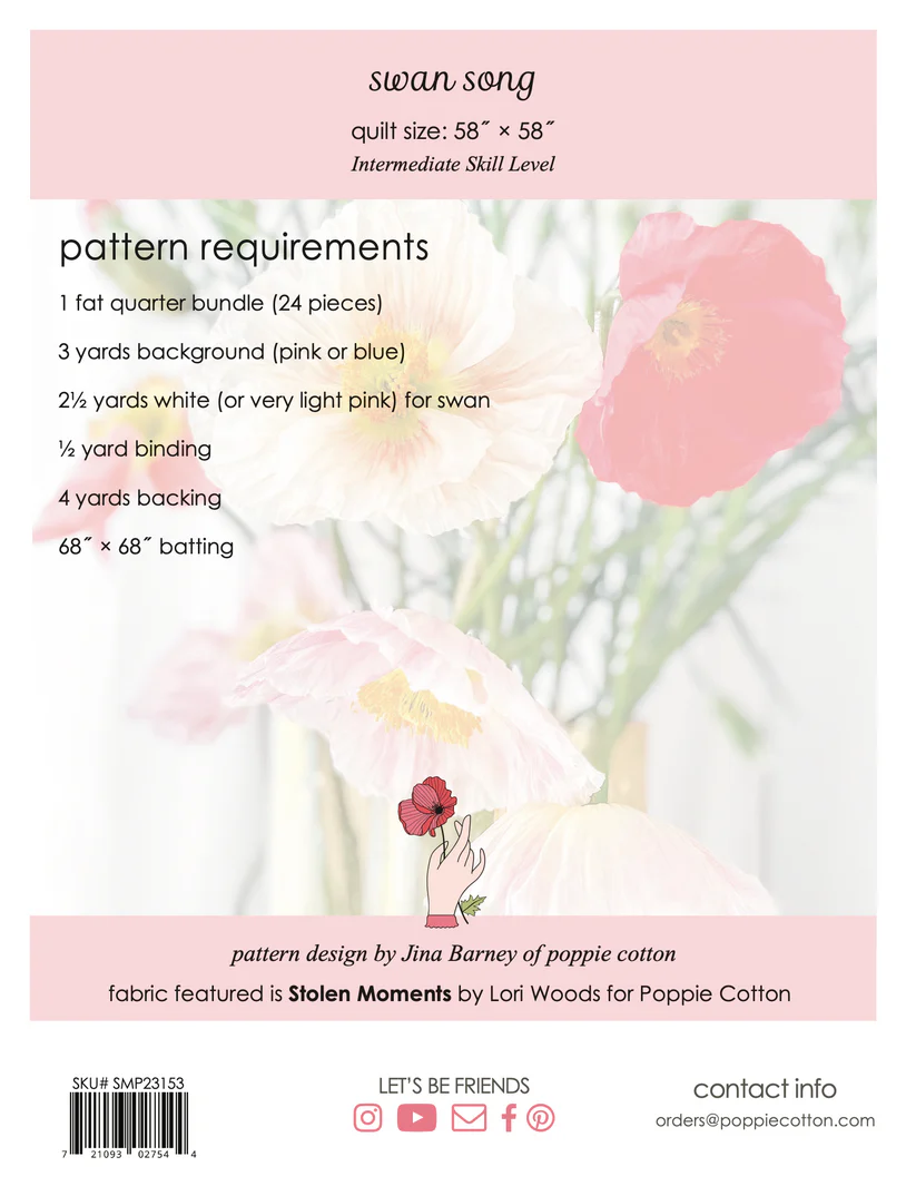 Swan Song Quilt Pattern - Stolen Moments - Image 4